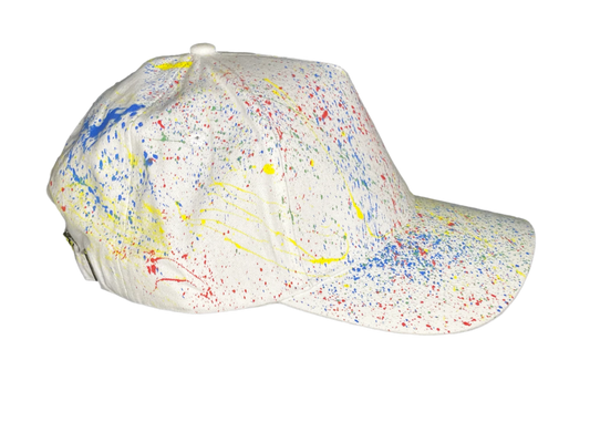 Splash Paint White Hat