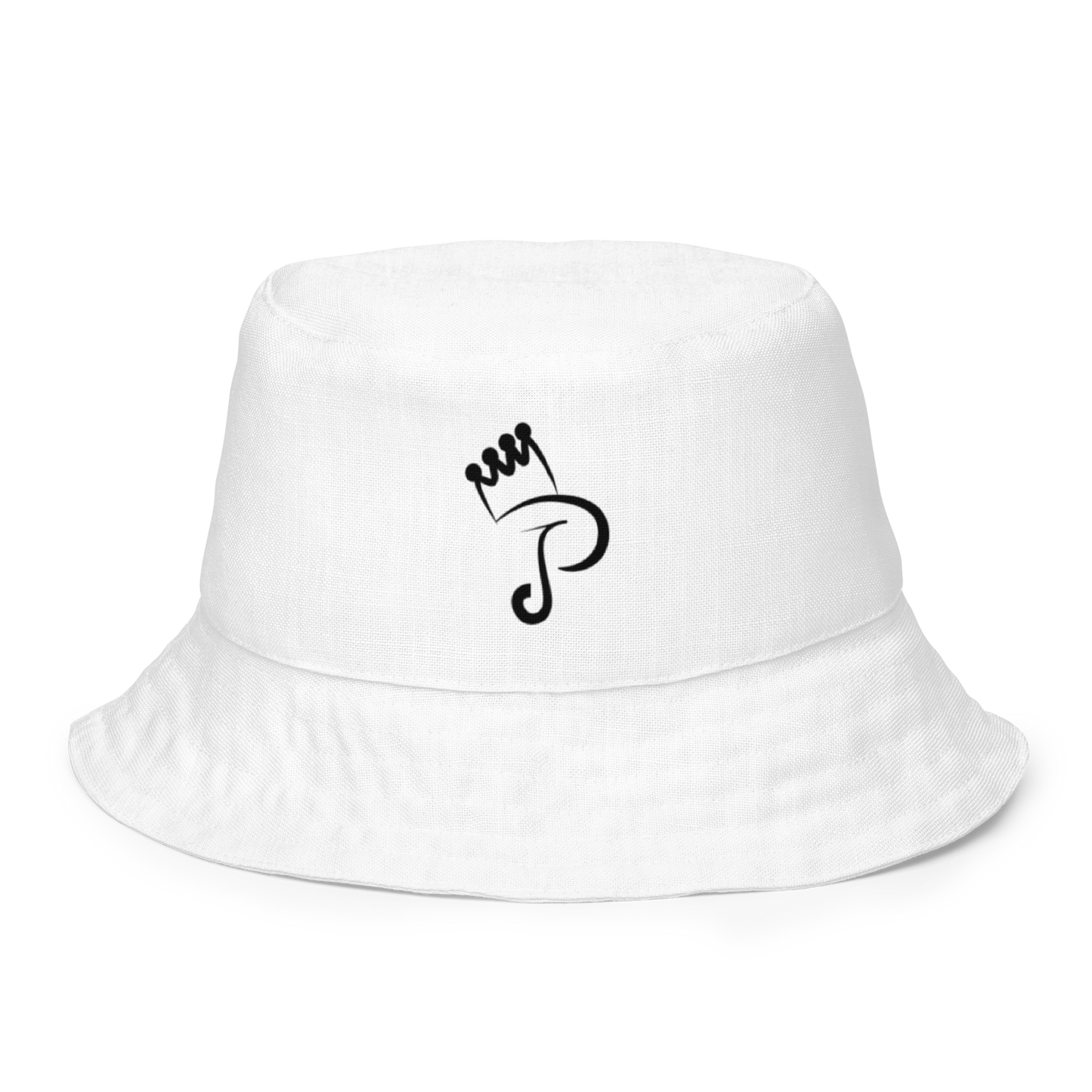 White Reversible Bucket Hat