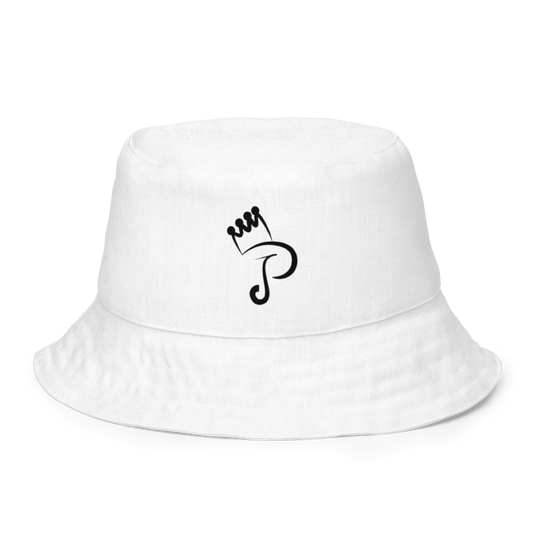 White Reversible Bucket Hat