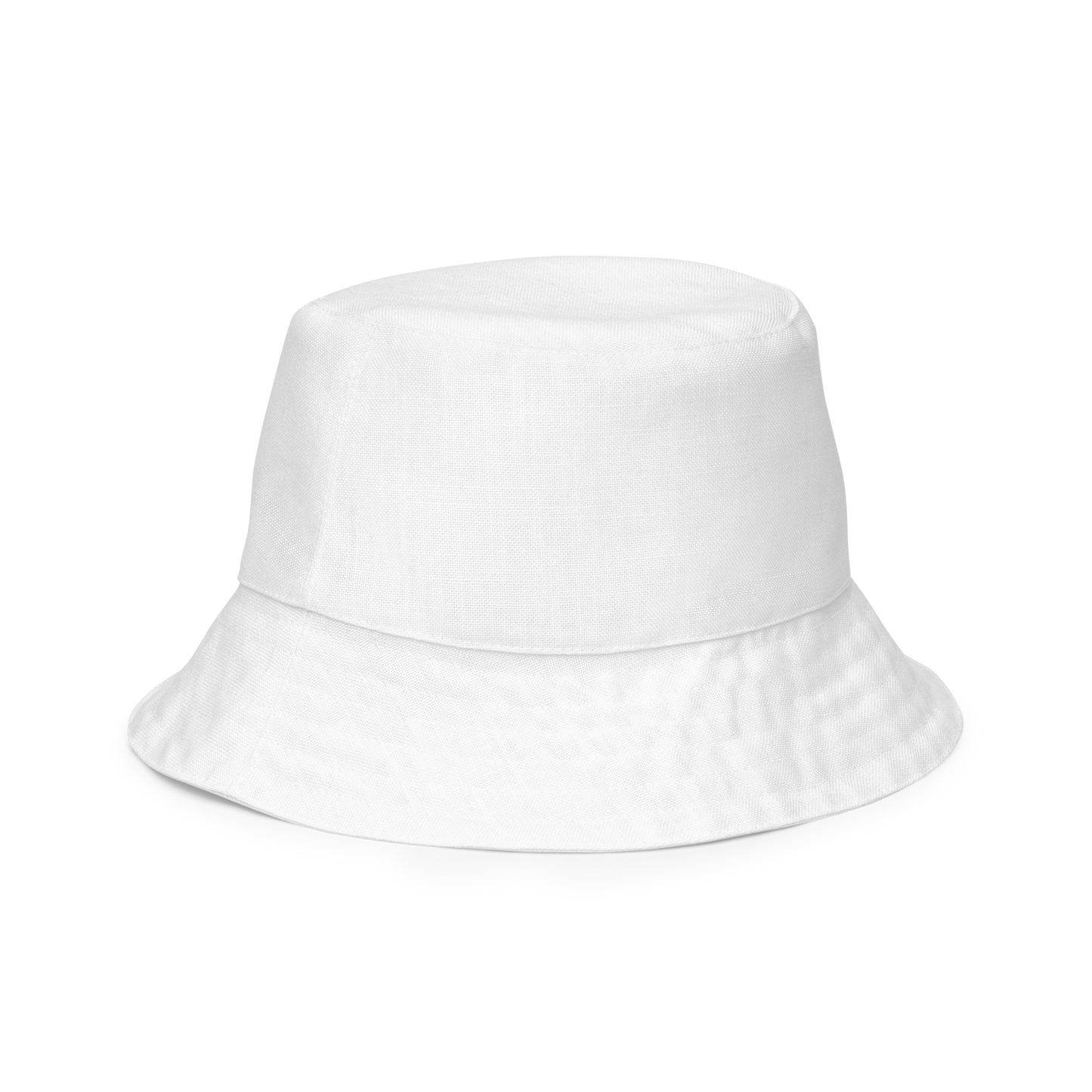 White Reversible Bucket Hat