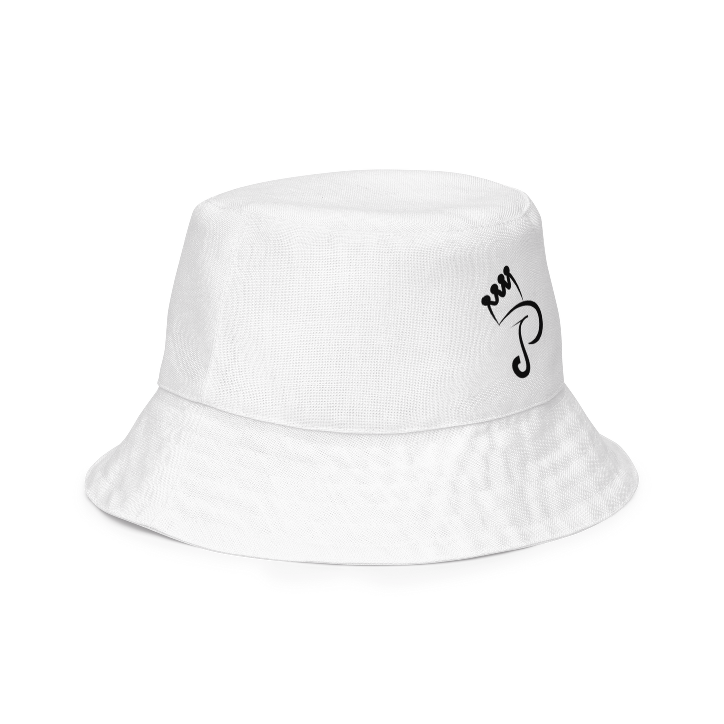 White Reversible Bucket Hat