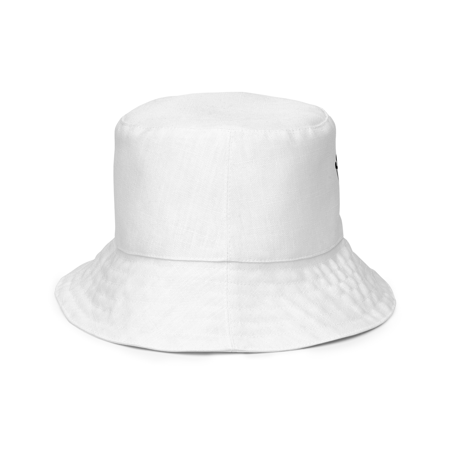 White Reversible Bucket Hat