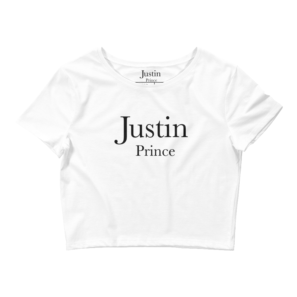 Classic Justin White Crop Top